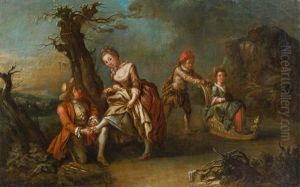 Schlittschuhlaufer by Johann Conrad Seekatz
