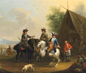 Ludwig Ix Mit Soldaten Am Zeltlager
