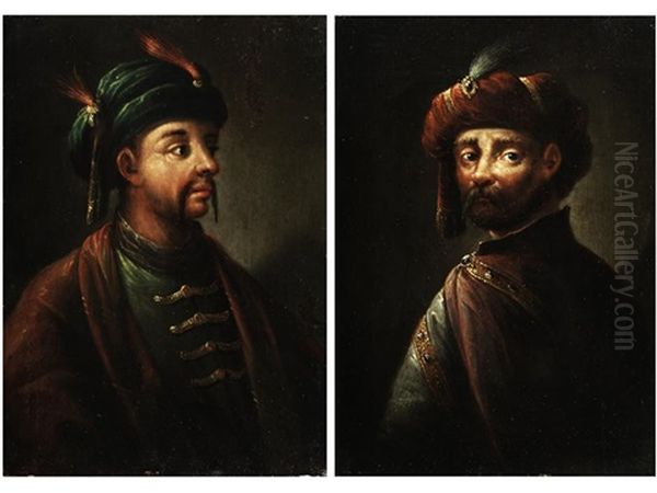 Perser Und Kopf Eines Turken (diptych) - view 1