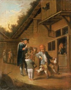 Musikanten Vor Einem Wirtshaus