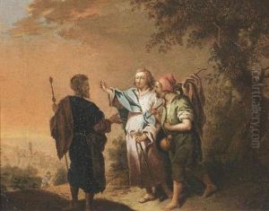 Christus Auf Dem Wege Nach Emmaus by Johann Conrad Seekatz