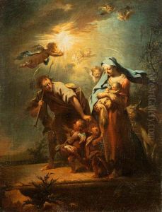 The Flight Into Egypt by Johann Conrad Seekatz
