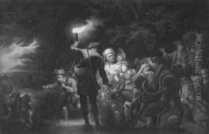 Nachtlicher Zug Der Marodeure by Johann Conrad Seekatz