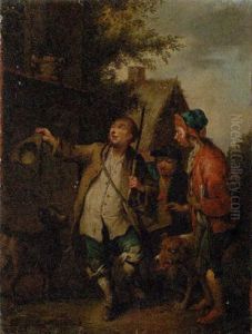 Tanzende Savoyardenknaben Mit Hunden by Johann Conrad Seekatz