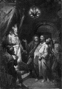 Christus Vor Kaiphas by Johann Conrad Seekatz