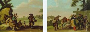 Gypsies Conversing In A Landscape