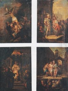 Quatre Scenes Tirees De La Passion Du Christ by Johann Conrad Seekatz