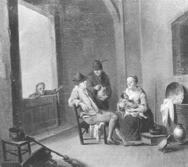Interieur Mit Einer Bauernfamilie - view 1