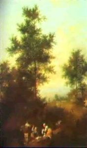 (2) A Landscape With Shepherds - A Landscape With Peasent (2) A Landscape With Shepherds - A Landscape With Peasent