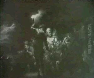 Nachtliche Marodeure by Johann Conrad Seekatz