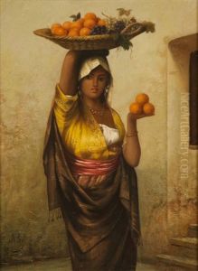 Lady With Basket Of Fruit Lady With Basket Of Fruit