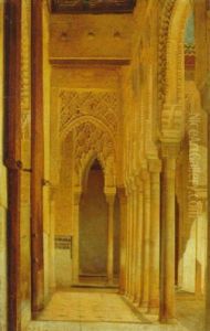 A Colonnade In The Alhambra A Colonnade In The Alhambra