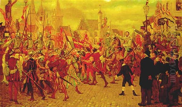 The Procession Celebrating The 300th Anniversary Of The Pacification Of Ghent - view 1