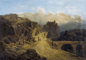 Tiroler Gebirgslandschaft Mit Brucke