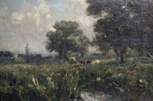 Cattle In A Summer Landscape by George Boyle