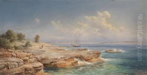 Sudspitze Der Brionischen Inseln. Im Hintergrund Pola by Gustav Seelos