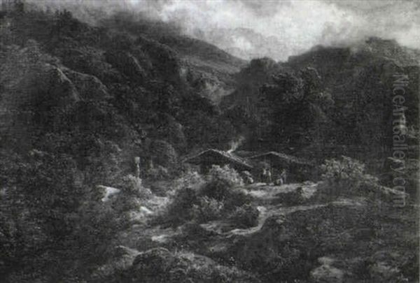 Landschaft Mit Gebirgsdorf - view 1