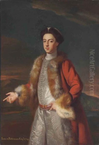 Portrait Of A Gentleman, Traditionally Identified As James Bateman, Three-quarter-length, With A Fur-trimmed Robe - view 1