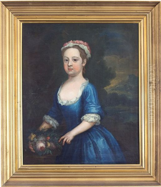 Portrait Of A Boy With His Spaniel, , Portrait Of His Sister (a Pair) - view 1