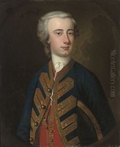 Portrait Of A Naval Officer by Enoch Seeman