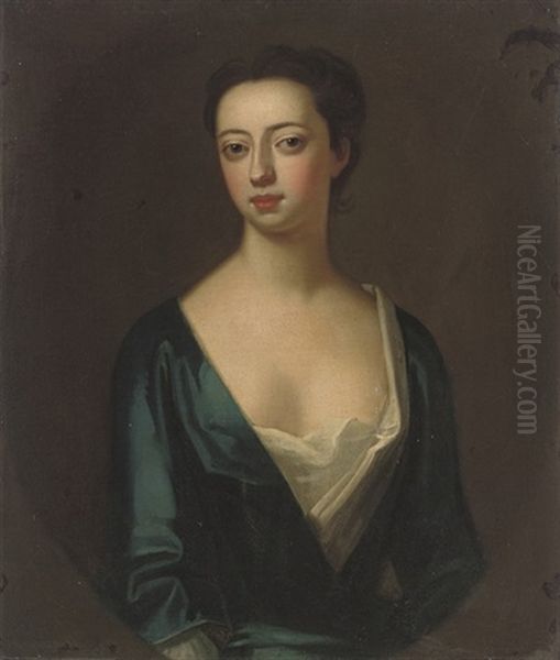Portrait Of A Lady (elizabeth Greville, Lady Guilford?) In A Blue Dress - view 1