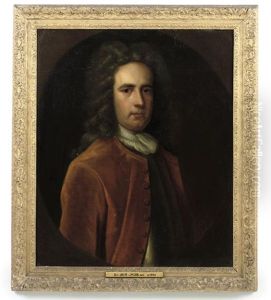 Portrait Of Sir John Jacob In A Burgundy Coat And A Breastplate
