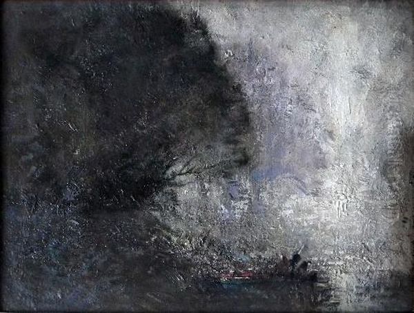 Evening Landscape With Trees - view 1