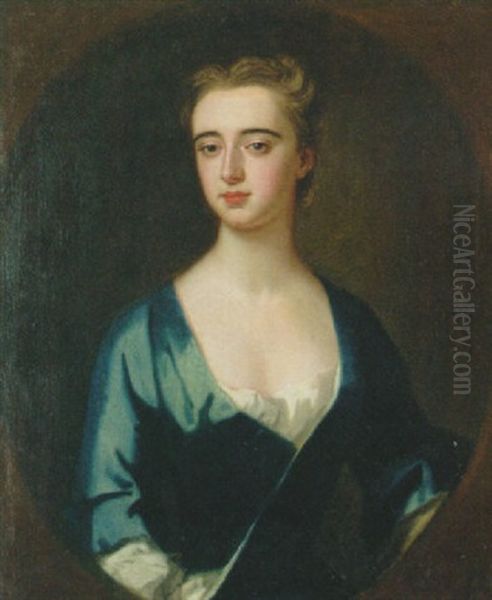 Portrait Of A Lady, (lady Anne Egerton, Duchess Of Bedford?) In A Blue Dress - view 1