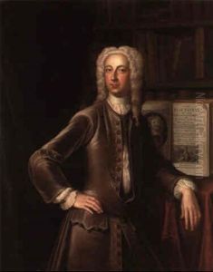 Portrait Of A Gentleman (henry Hyde, Viscount Cornbury?) In His Library