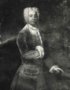 Portrait Of William Congreve With A Tricorn Under His Arm by Enoch Seeman