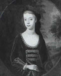 Portrait Of A Young Girl by Enoch Seeman