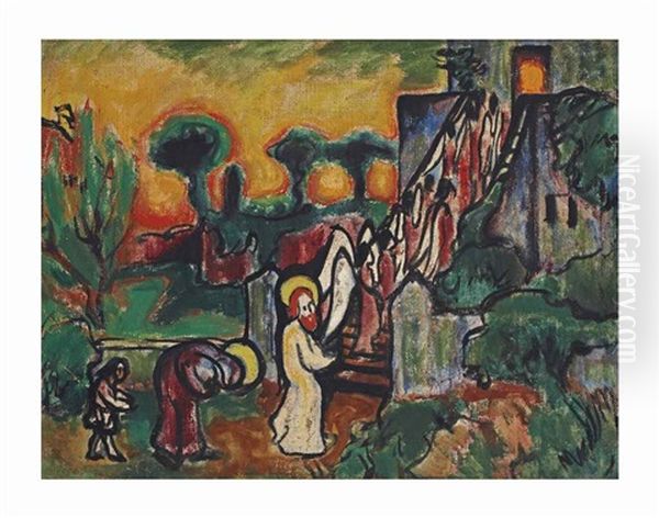 Christ With Mary And Angels - view 1