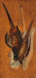 Still Life With Pheasants by Giovanni Segantini