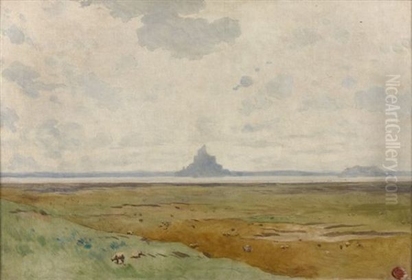 La Baie Du Mont Saint-michel Avec Le Rocher De Tombelaine - view 1