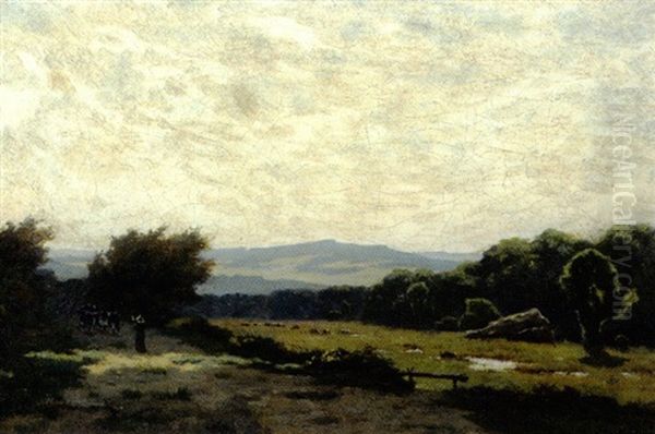 Bergere Dans Un Paysage - view 1