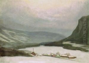 Talvi Gudbrandsdalenissa by Hanna Frosterus Segerstrale