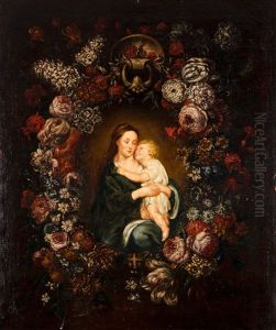 Mother And Child by Daniel Seghers