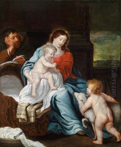 Die Heilige Familie Mit Dem Johannesknaben