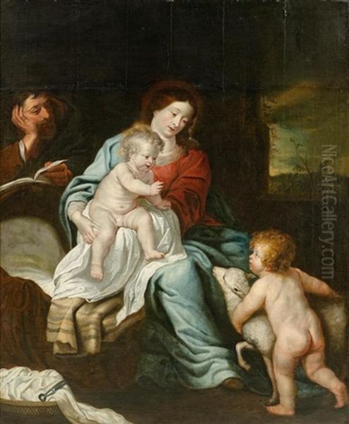 Heilige Familie Mit Johannes Dem Taufer - view 1
