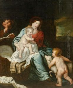 Heilige Familie Mit Johannes Dem Taufer