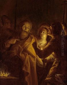 Die Verleugnung Petri by Gerard Seghers