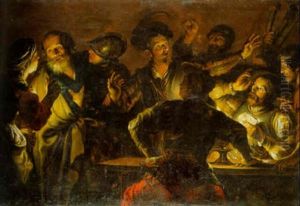 Saint Peter's Denial Of Christ by Gerard Seghers