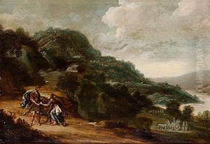 Arkaiskt Landskap Med Figurer by Hercules Seghers