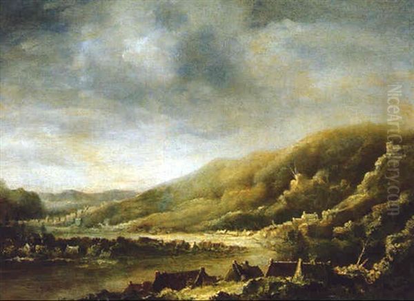 Paysage Panoramique Vallonne Avec Une Riviere - view 1
