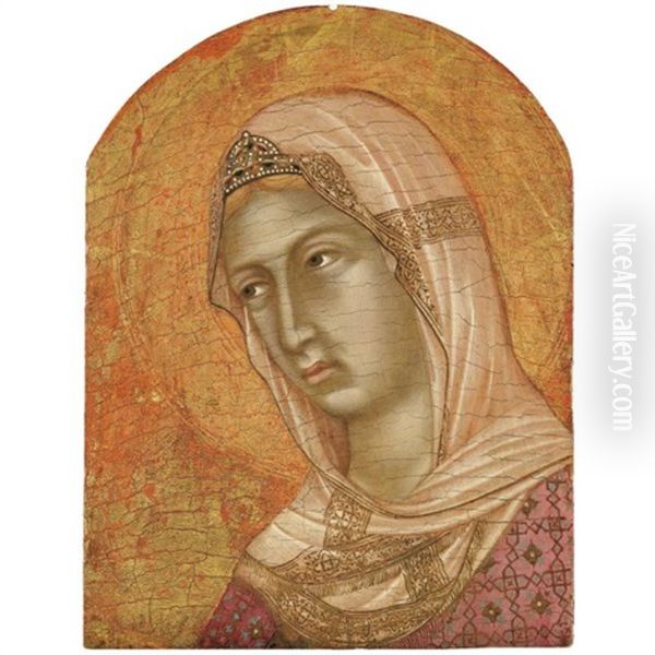 Head Of A Female Saint - view 1