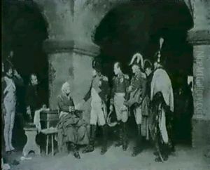 Napoleon Visiting A Victorious Marshal by Alcide Segoni