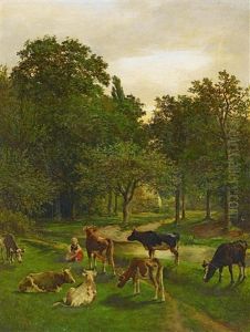 Rinderherde by Carl Seibels