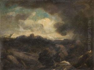 Gewitterlandschaft by August Seidel