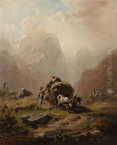 Heuernte Im Hochgebirge Heuernte Im Hochgebirge