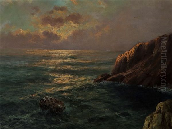 Dawn Over Cliff - view 1
